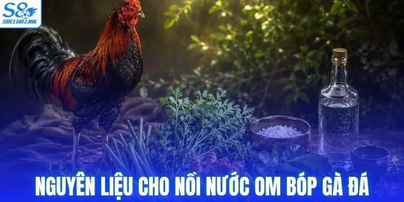 Nguyên liệu cho nồi nước om bóp gà đá